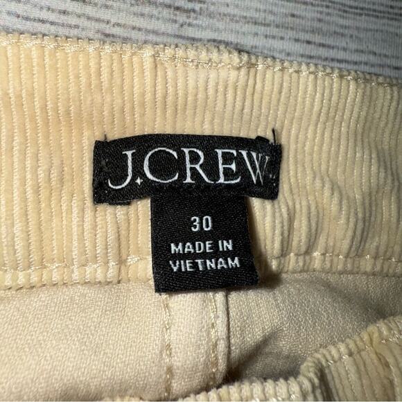 J. Crew NEW Women's Slim-Straight Corduroy Pants in Pale Bone  Size 30 - Picture 9 of 11